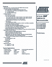 DataSheet ATxmega192D3 pdf
